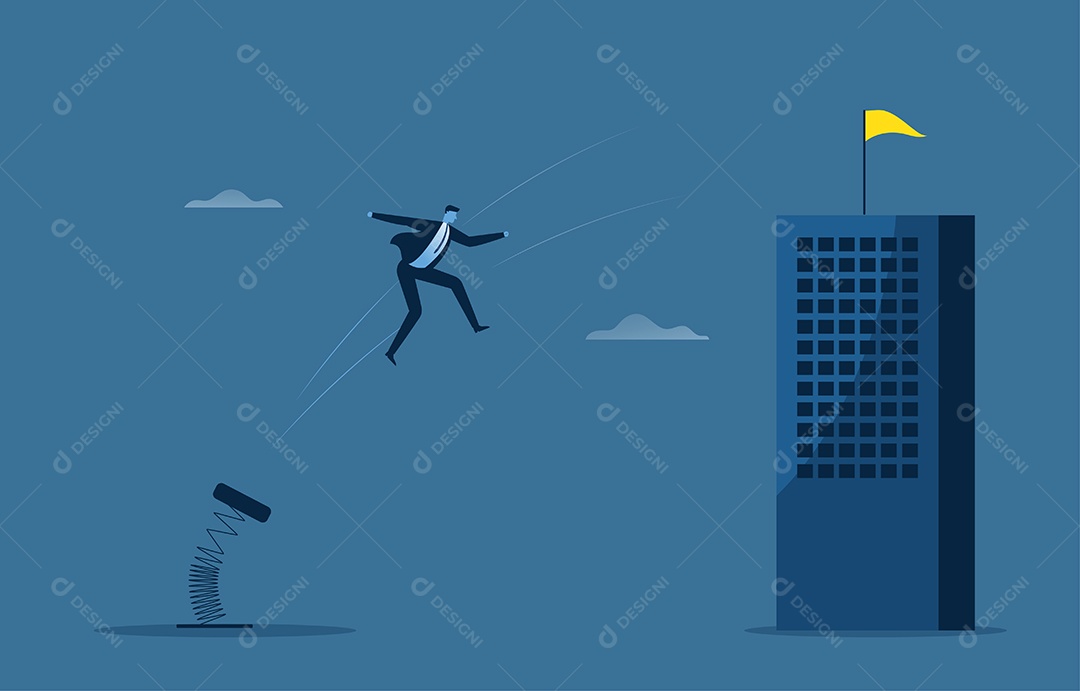 Empresários definem suas metas de negócios para ajudá-los a chegar ao topo