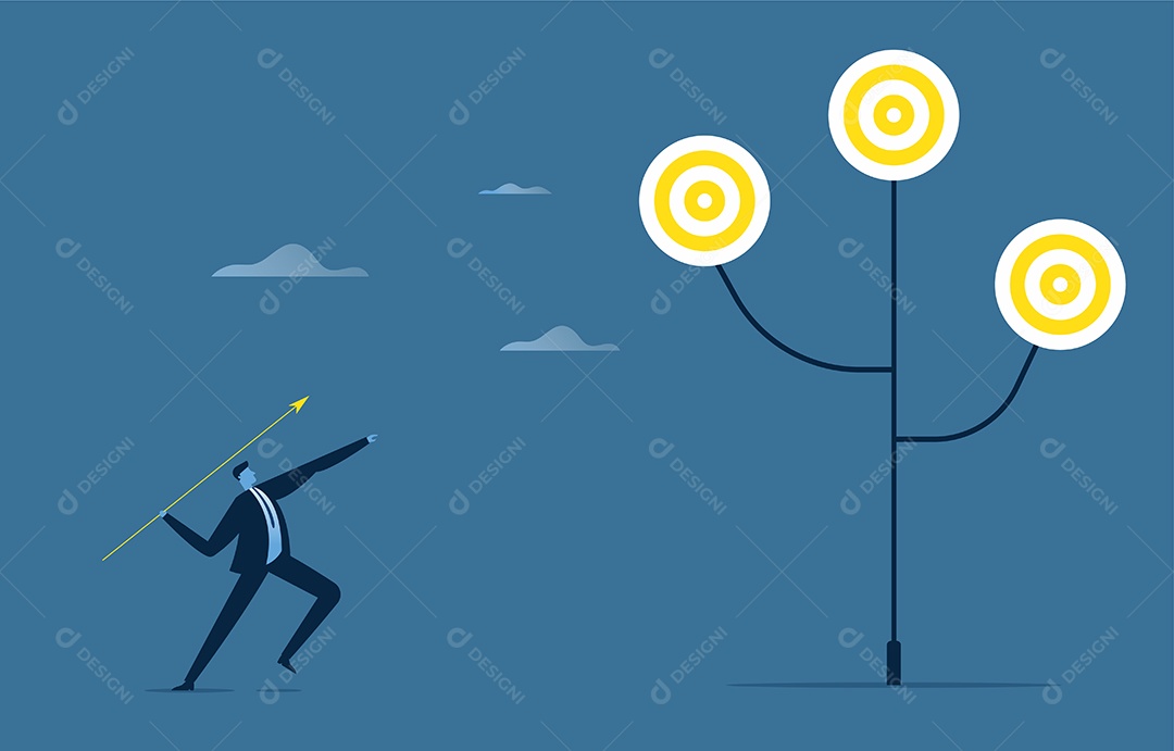 Empresários definem suas metas de negócios para ajudá-los a chegar ao topo