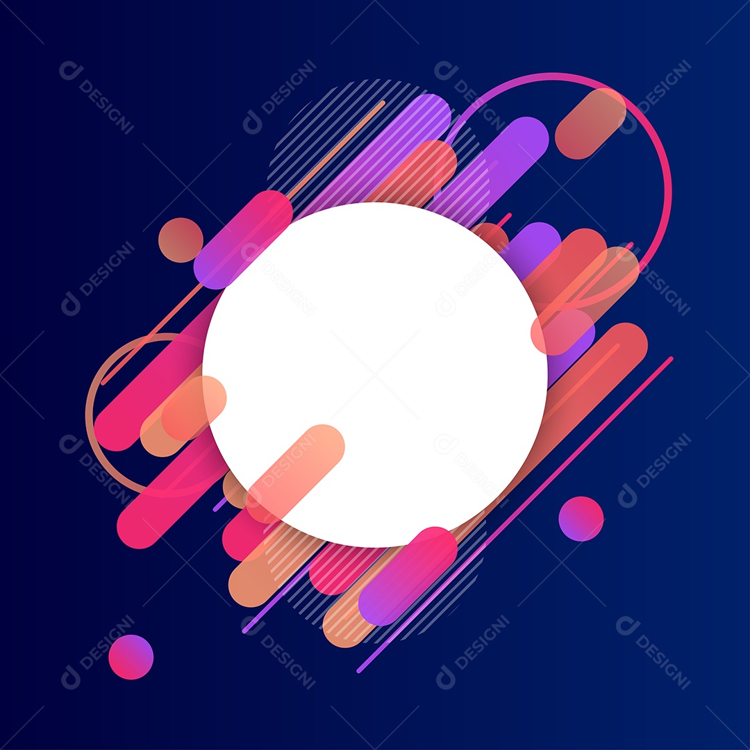 Borda de linhas arredondadas criativas. Lugar para o texto. brochura de negócios