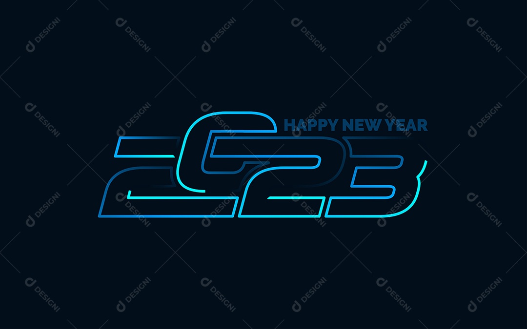 Feliz ano novo 2023 design de texto. Capa do diário de negócios para 2022