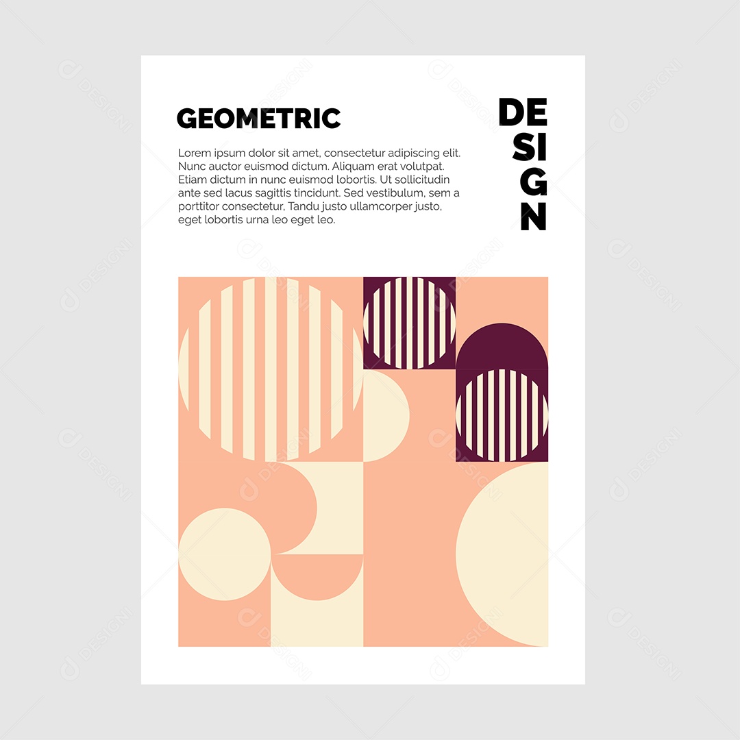 Ilustração geométrica colorida do vetor do fundo do folheto