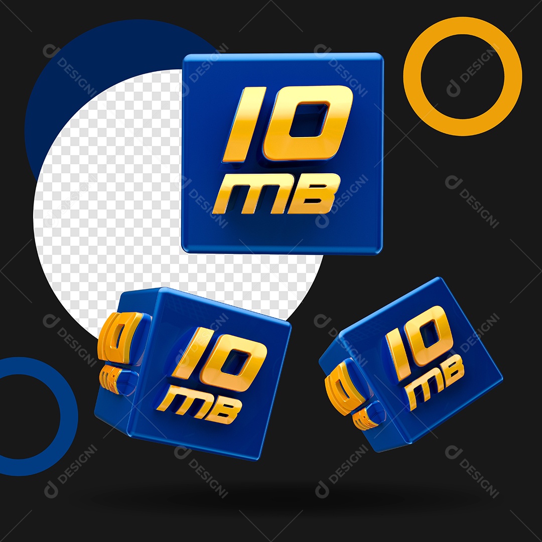 Selo 3D Para Composição 10 Mb PSD