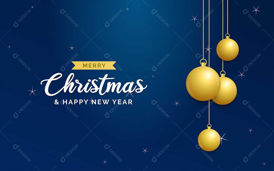 Fundo azul de Natal com branco brilhante e prata pendurados