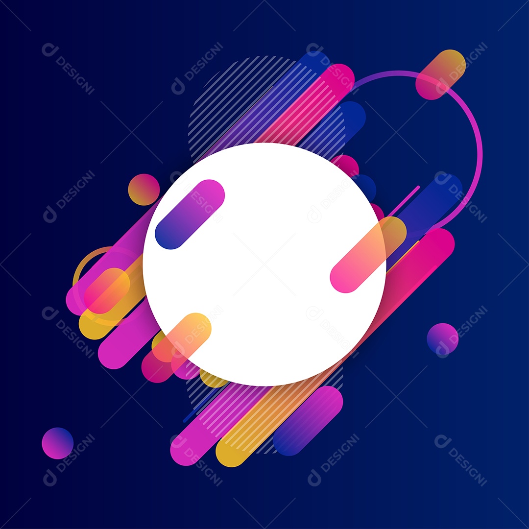 Borda de linhas arredondadas criativas. Lugar para o texto. brochura de negócios