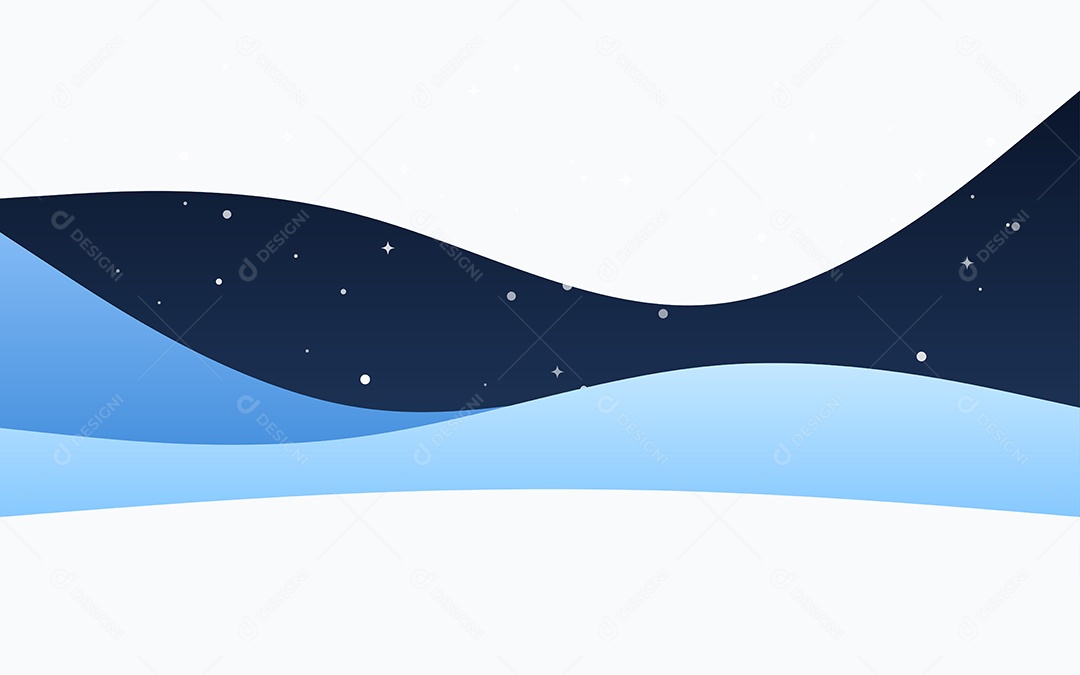 Fundo azul de ondas criativas. Composição de formas dinâmicas