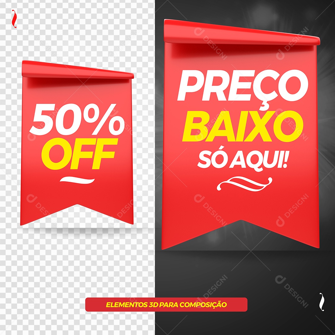 3D Elements for Coat of Arms Composition Low Prices