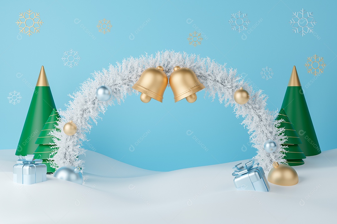 Conceito desenho animado de natal