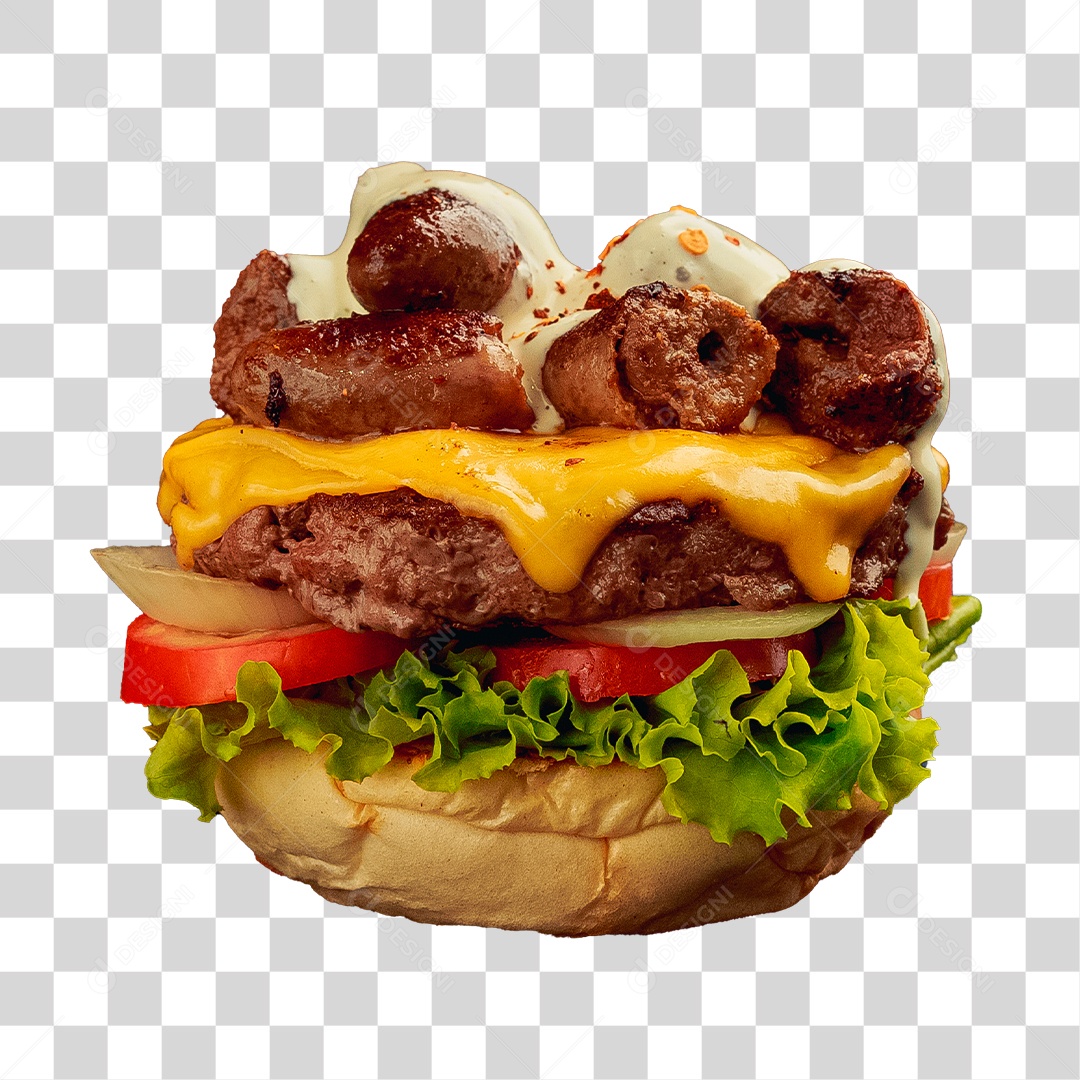 Hambúrguer PNG Transparente