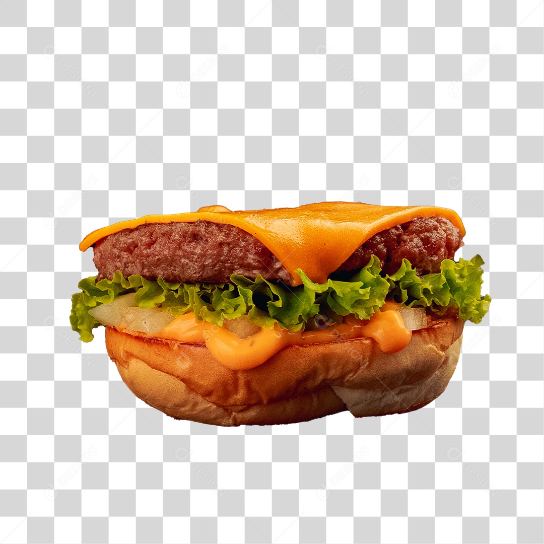 Metade de um Hambúrguer PNG Transparente