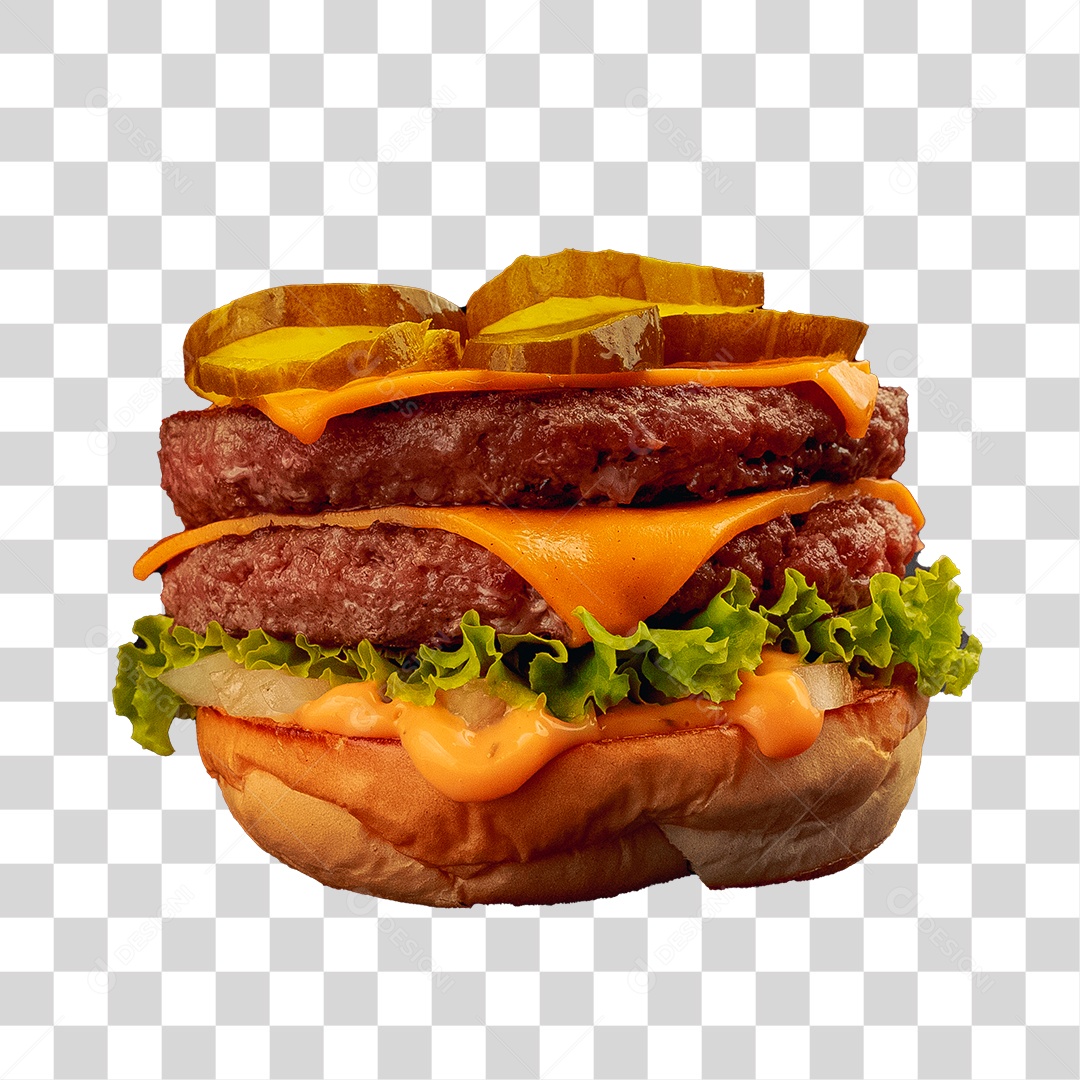 Metade de um Hambúrguer PNG Transparente