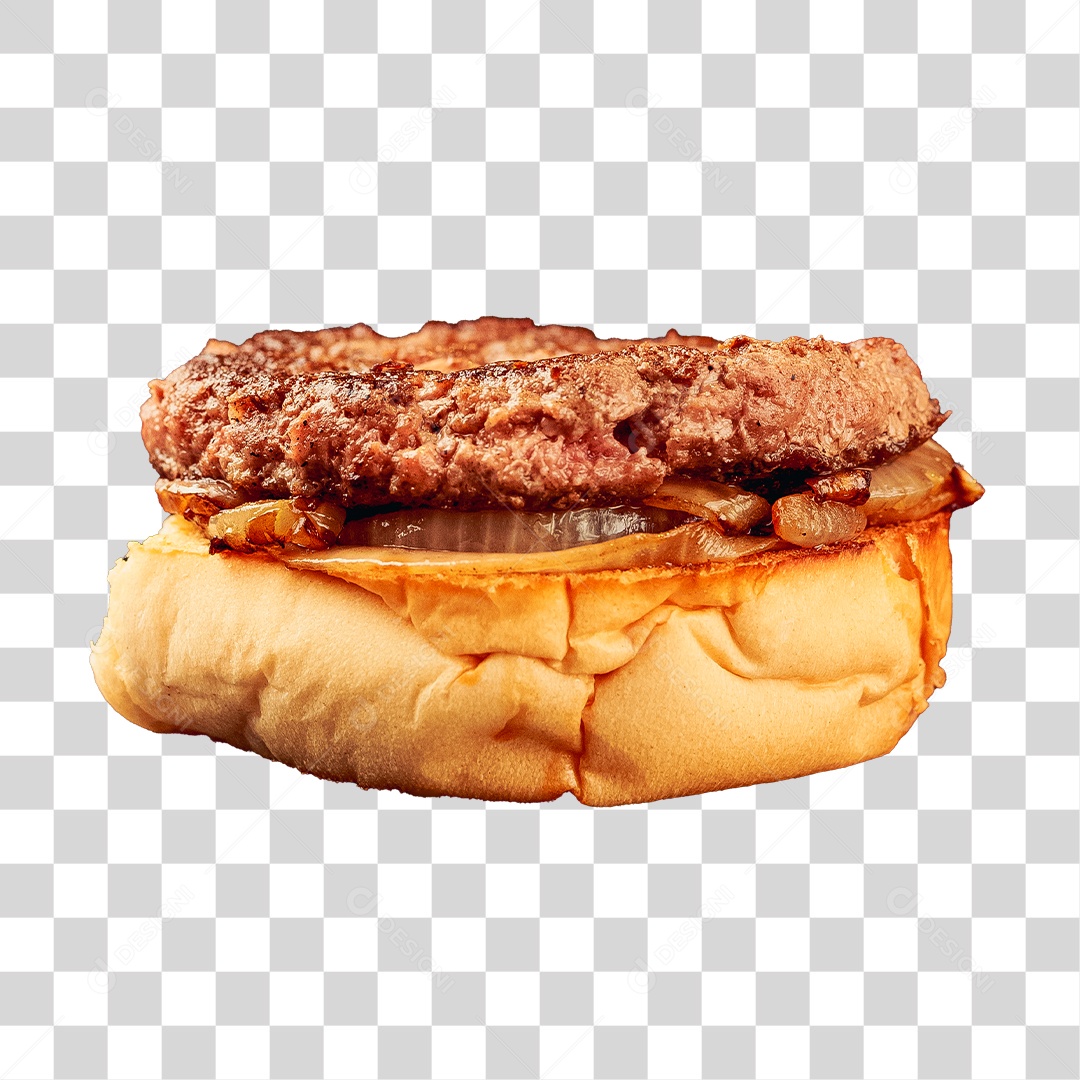 Metade de um Hambúrguer PNG Transparente
