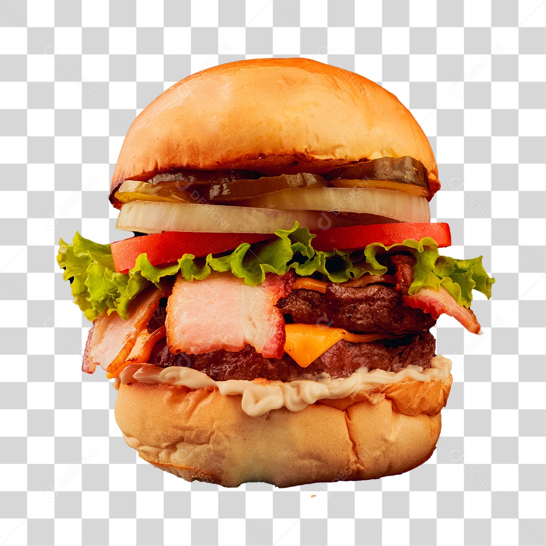 Hambúrguer PNG Transparente