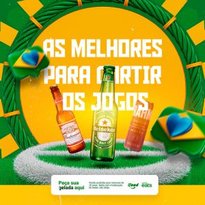 As Melhores Para Curtir os Jogos Cervejaria Copa do Mundo Social Media PSD Editável