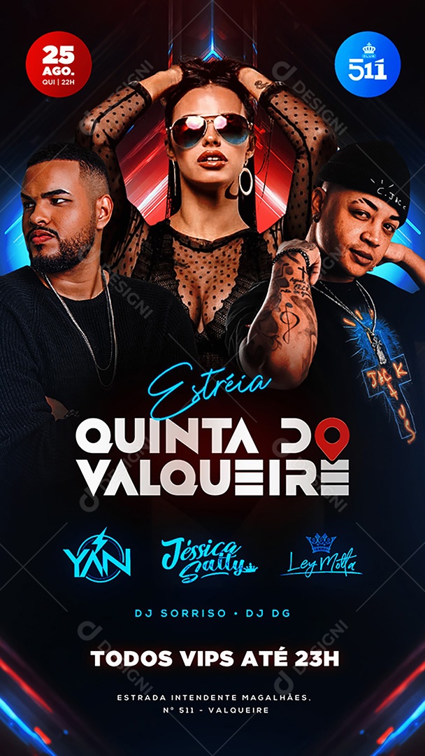 Social Media Flyer Quinta do Valqueire PSD Editável