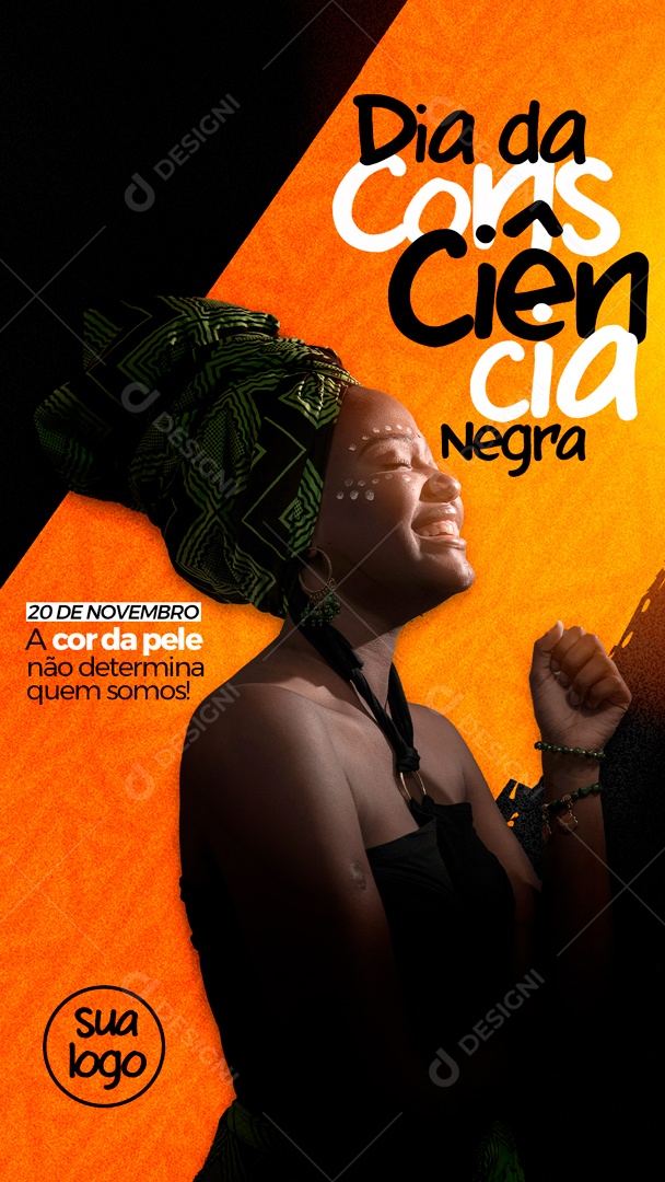 Story Dia da Consciência Negra 20 de Novembro Social Media PSD Editável