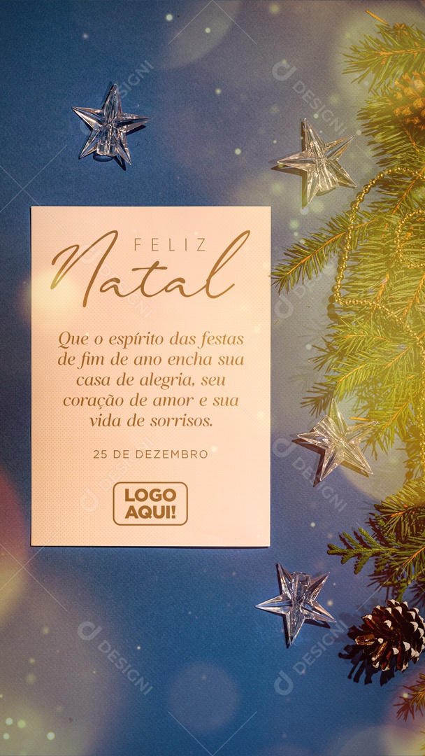 Story Que o Espírito Das Festas de Fim de Ano Encha Sua Casa de Alegria Seu Coração de Amor e Sua Vida de Sorrisos Social Media PSD Editável