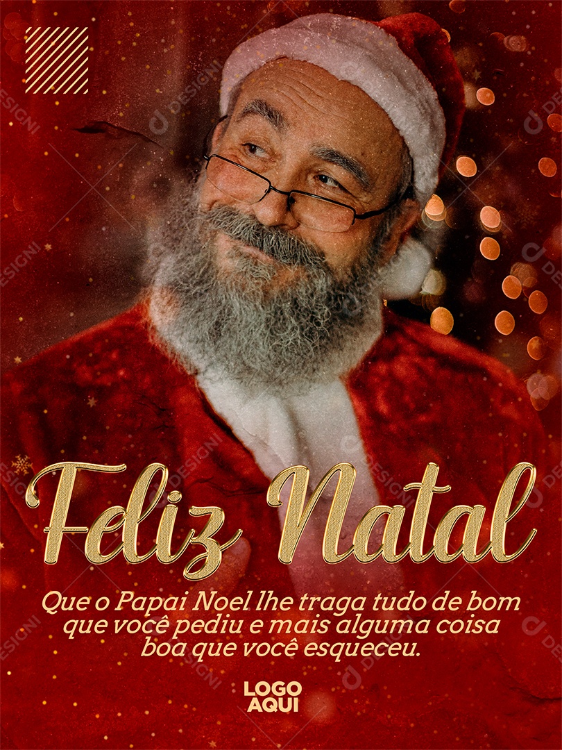 Feliz Natal E Um Próspero Ano Novo Social Media PSD Editável