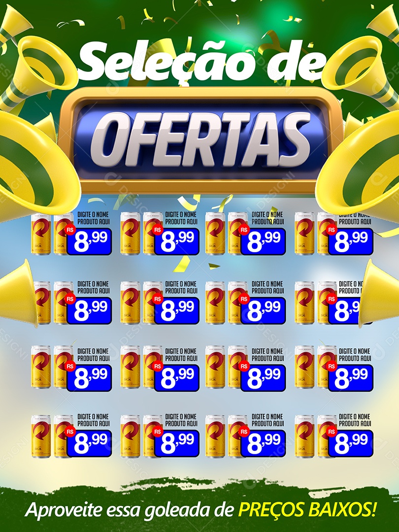 Encarte Seleção de Ofertas Venha Conferir Social Media PSD Editável