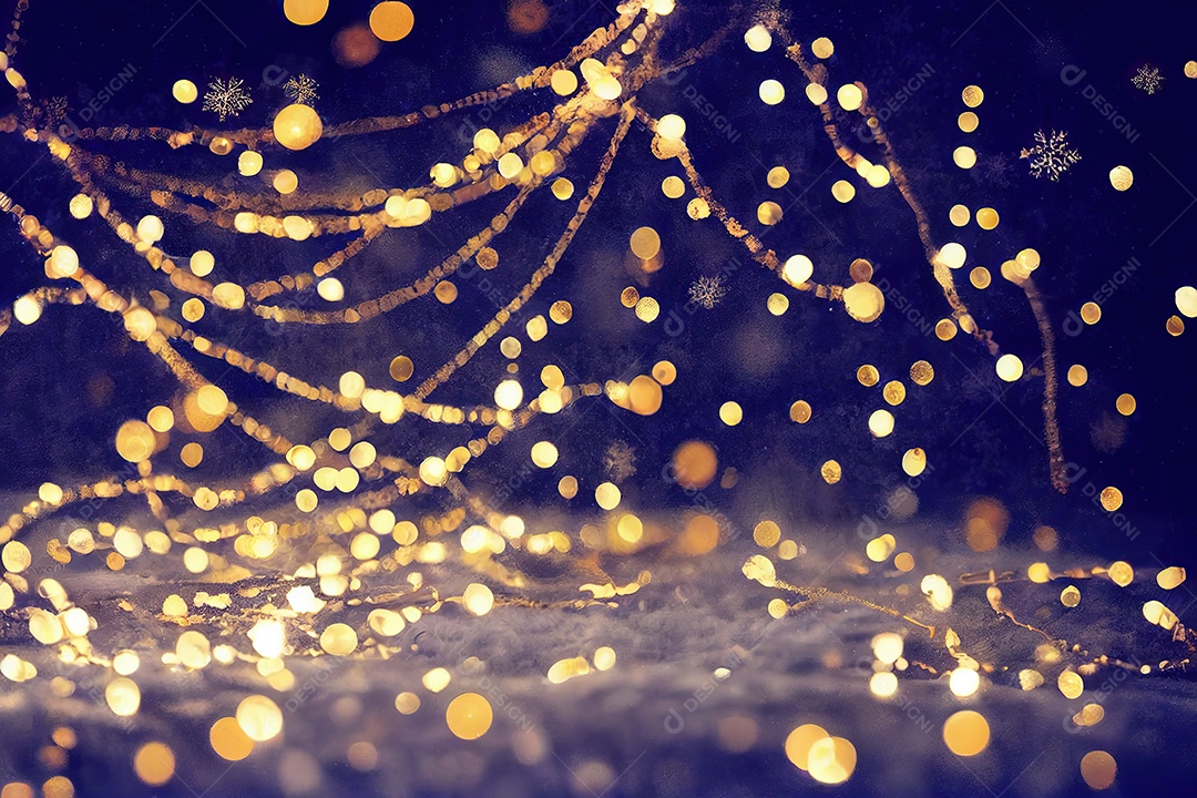 Textura para data comemorativa de Natal fitas douradas decoração