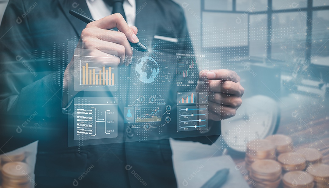 Câmbio, transferência de dinheiro, tecnologia financeira FinTech, relatório de economia