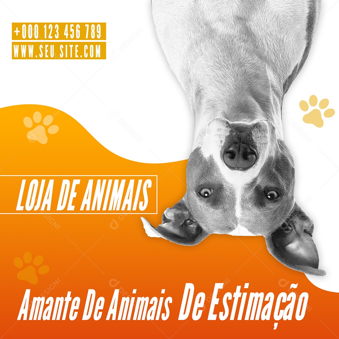 Social Media Pet Shop Loja de Animais PSD Editável