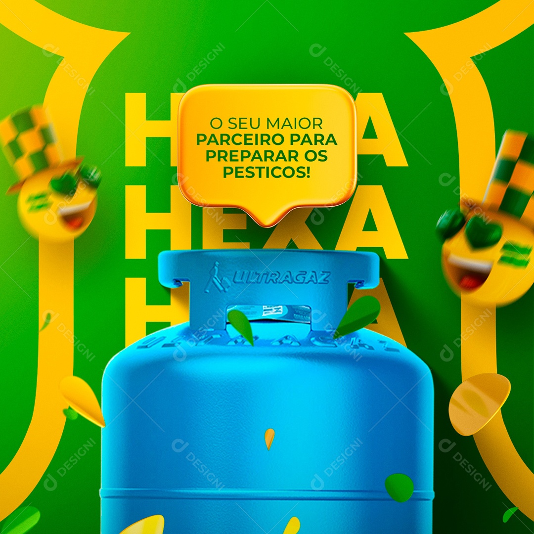 O Seu Maior Parceiro para Preparar os Pesticos Gás de Cozinha Social Media PSD Editável