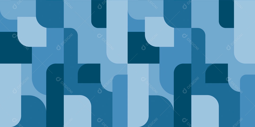 Pattern Padrões Geométricos Formas Azul Elegante Vetor AI + PAT