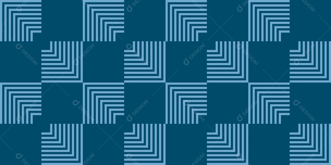 Pattern Padrões Geométricos Azul Claro e Escuro Vetor AI + PAT