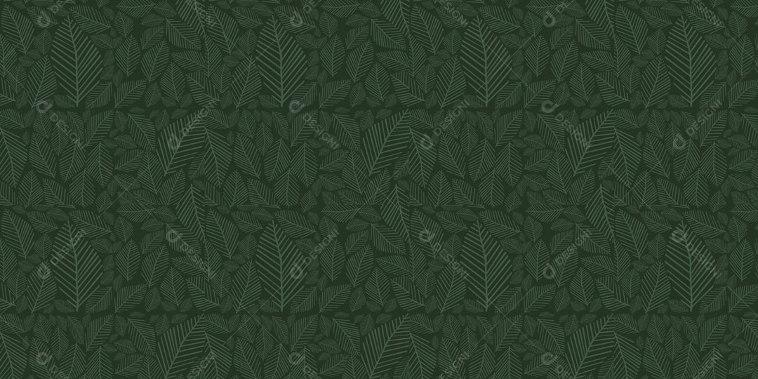 Pattern Padrões Geométricos de Folhas Verde Vetor AI + PAT