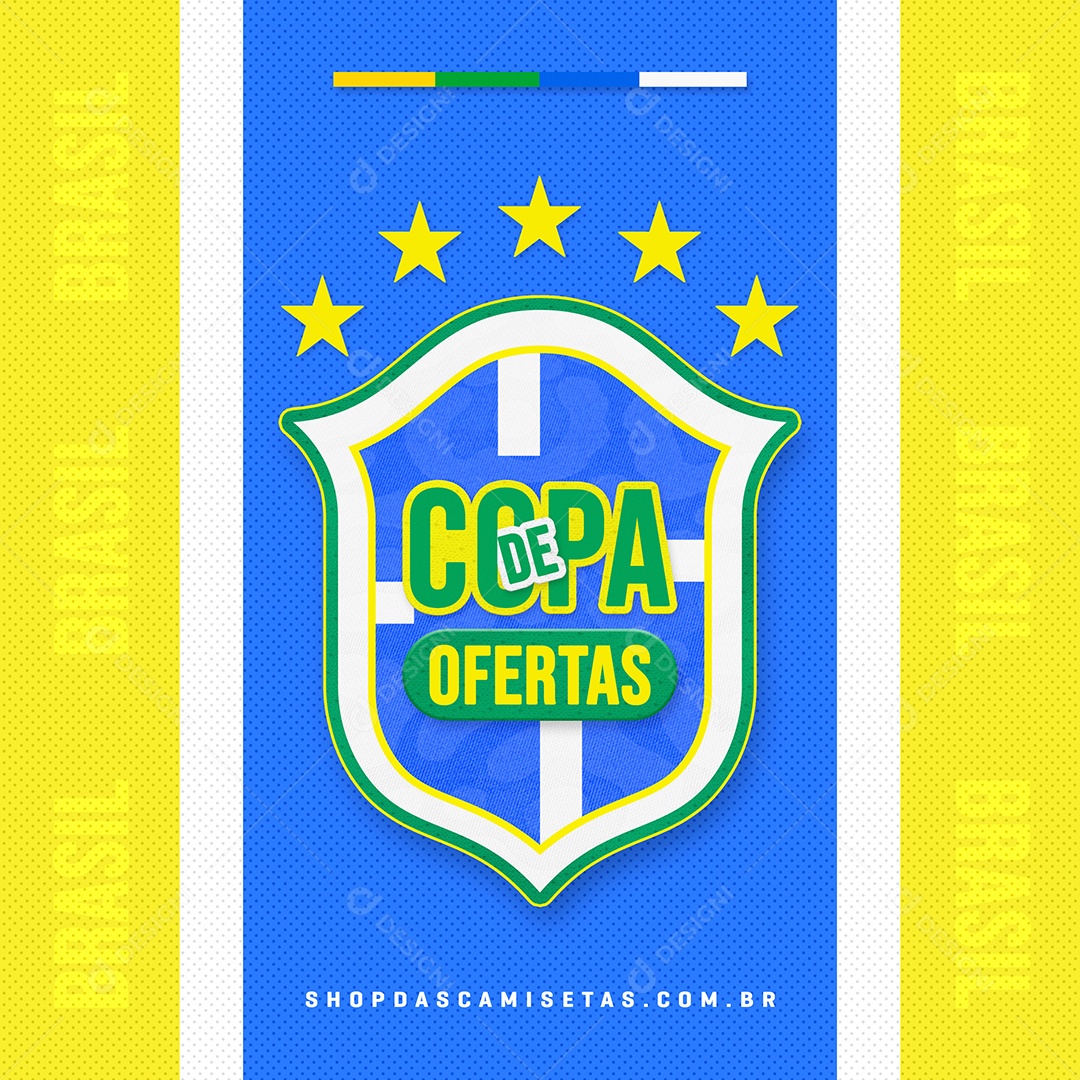 Copa de Ofertas Camisas de Time Social Media PSD Editável