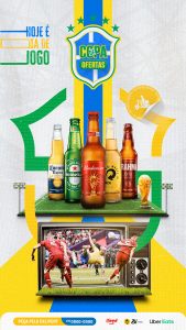 Story Social Media Cervejaria Copa de Ofertas Cervejas PSD Editável