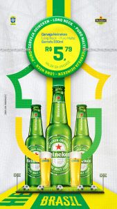 Story Cervejaria Heineken R$5,79 Valor da Unidade Social Media PSD Editável