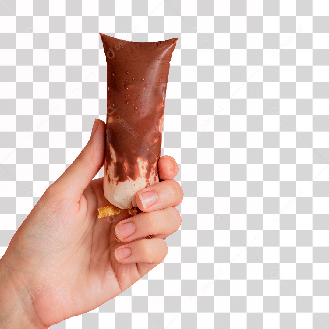 Geladinho em Mão PNG Transparente