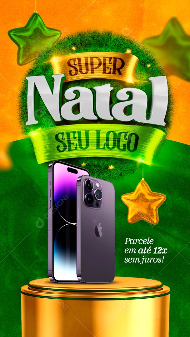 Story Super Natal Venha Conferir Social Media PSD Editável