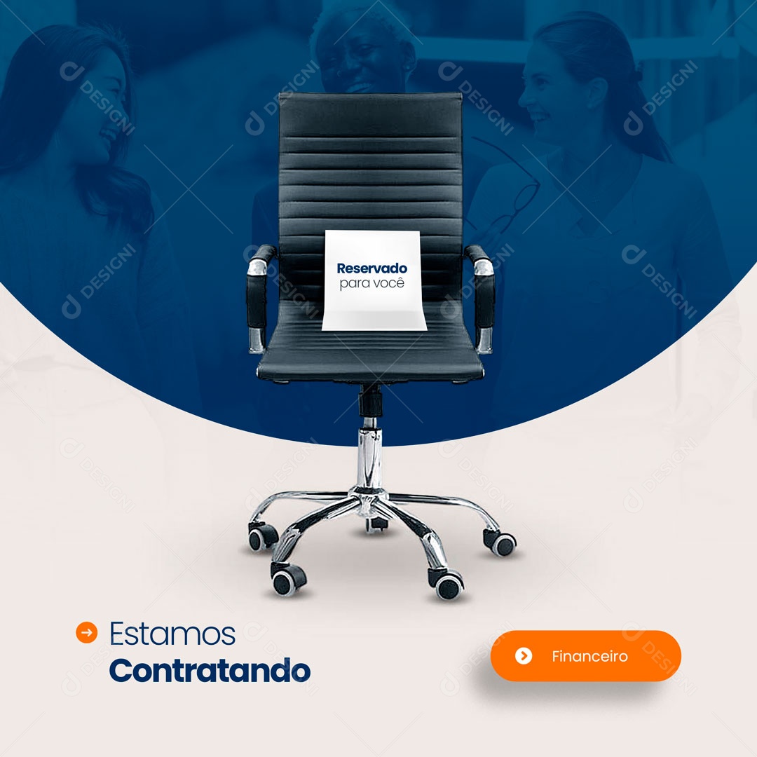 Estamos Contratando Vaga Comercial Aberta Social Media PSD Editável