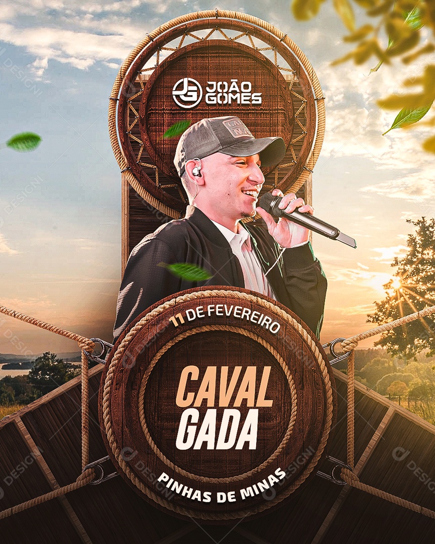 Flyer Show João Gomes Social Media PSD Editável