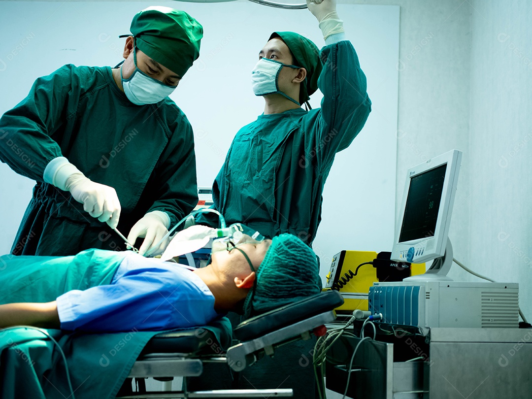 Sala de operação de emergência cirurgia rápida