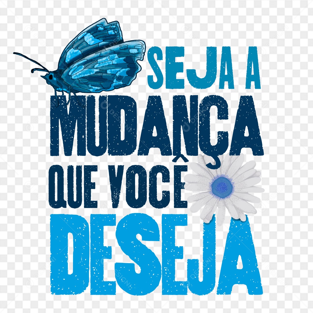 Lettering Be the Change You Want EPS + PNG