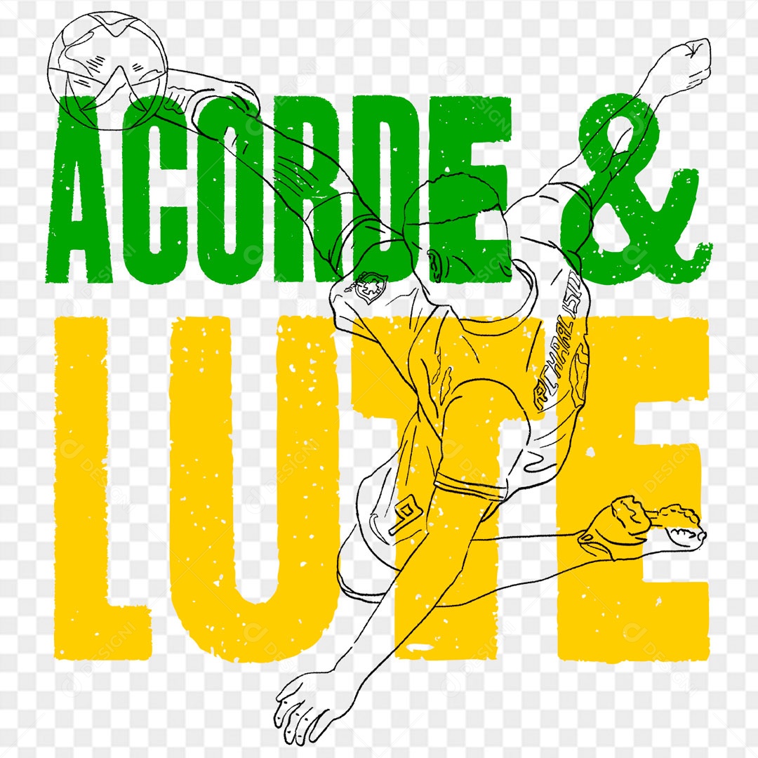 Lettering Acorde e Lute EPS + PNG