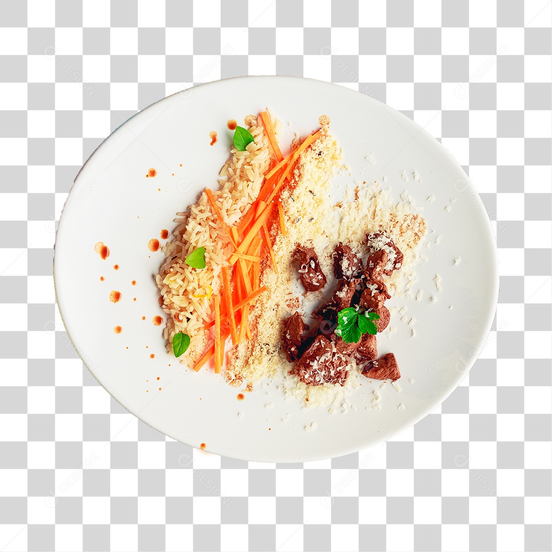 Prato de Comida Típica Brasileira PNG Transparente