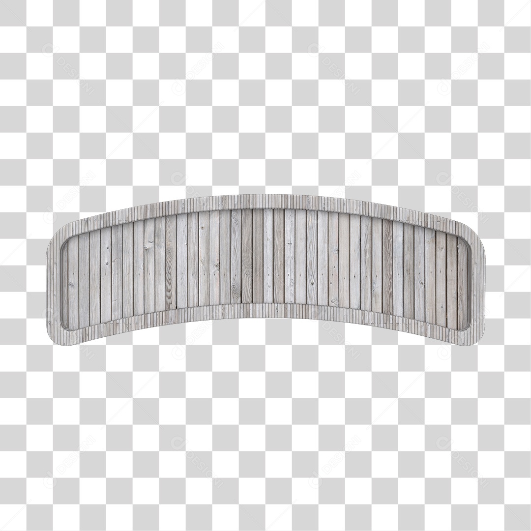 Placa de Madeira Para Composição de Texto Elemento 3D PNG Transparente