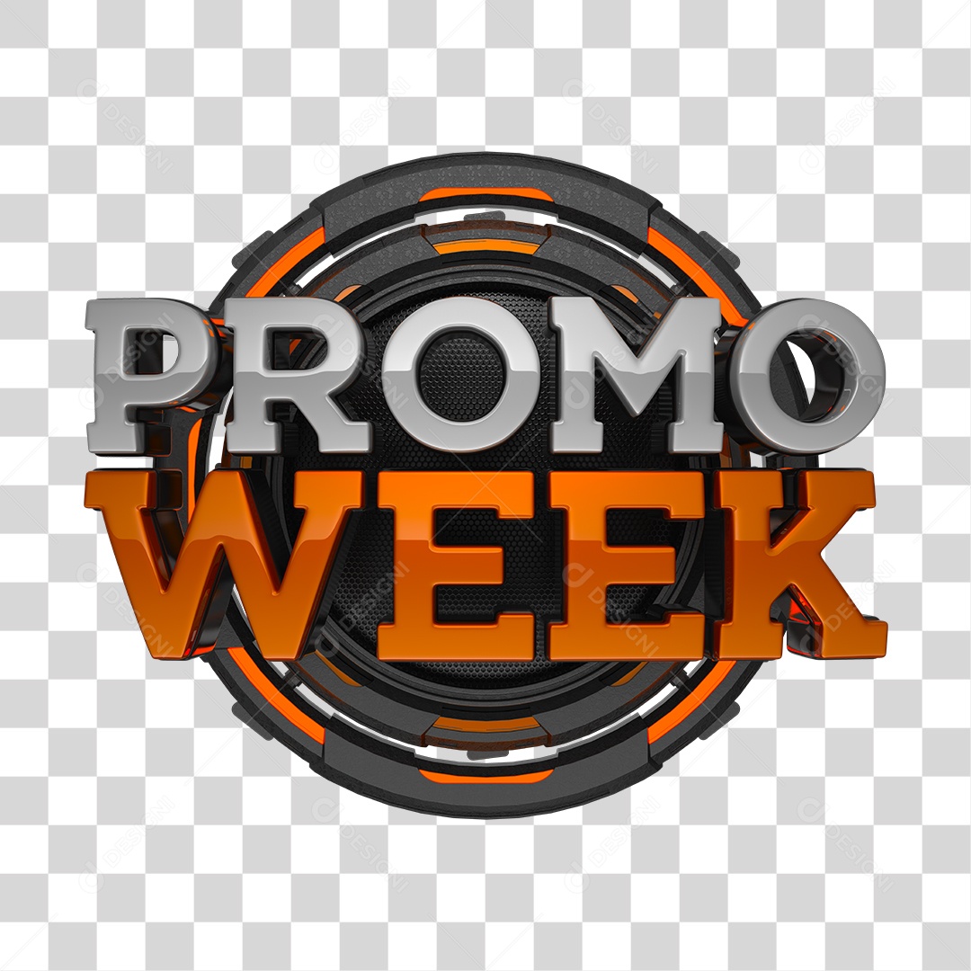 Promo Week Selo 3D Ofertas e Promoções PNG Transparente