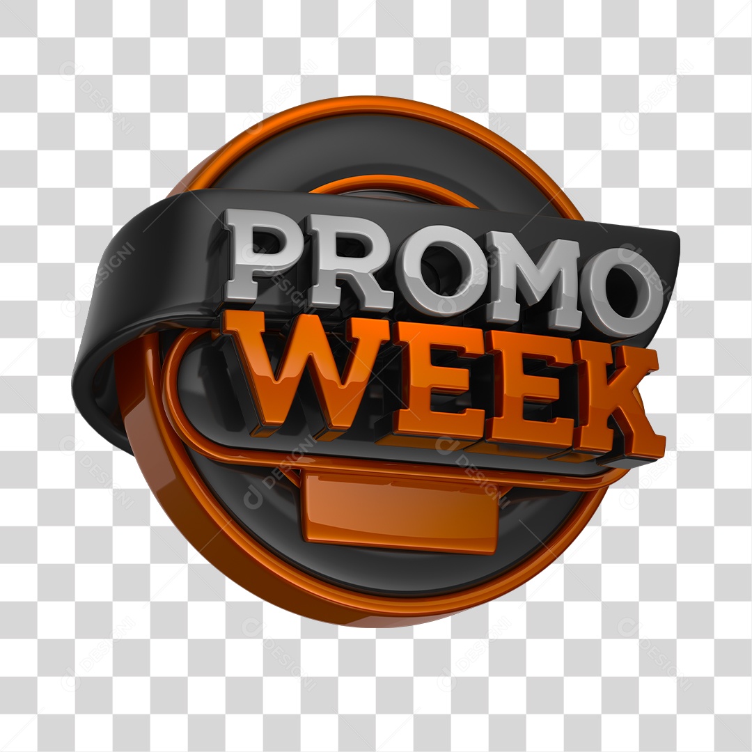 Promo Week Selo 3D Ofertas e Promoções PNG Transparente