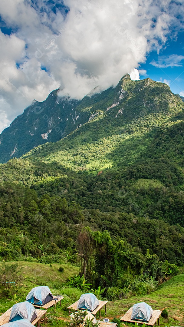 Paisagem da montanha Tailândia