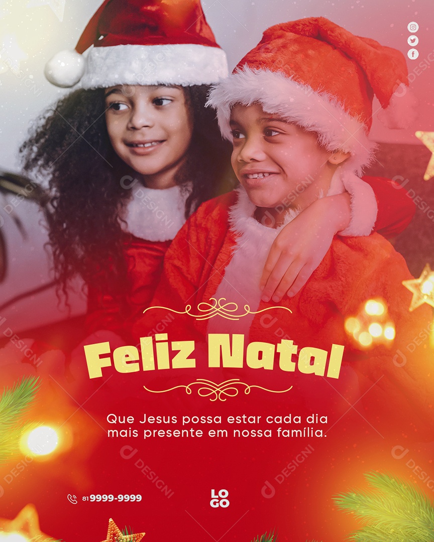 Que Jesus Possa Estar Cada Dia Mais Presente Em Nossa Família Social Media PSD Editável