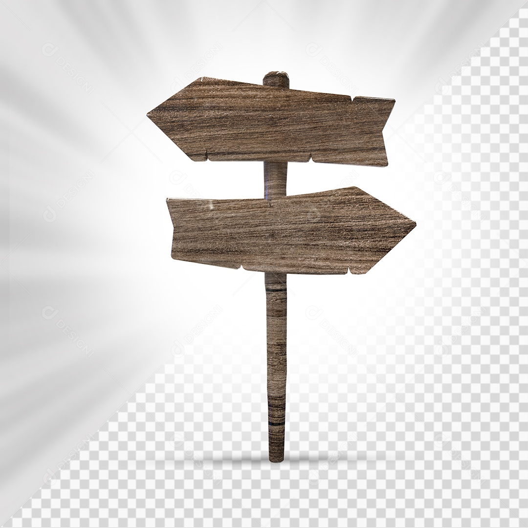 Placa de Madeira 3D Elemento Para Composição PSD