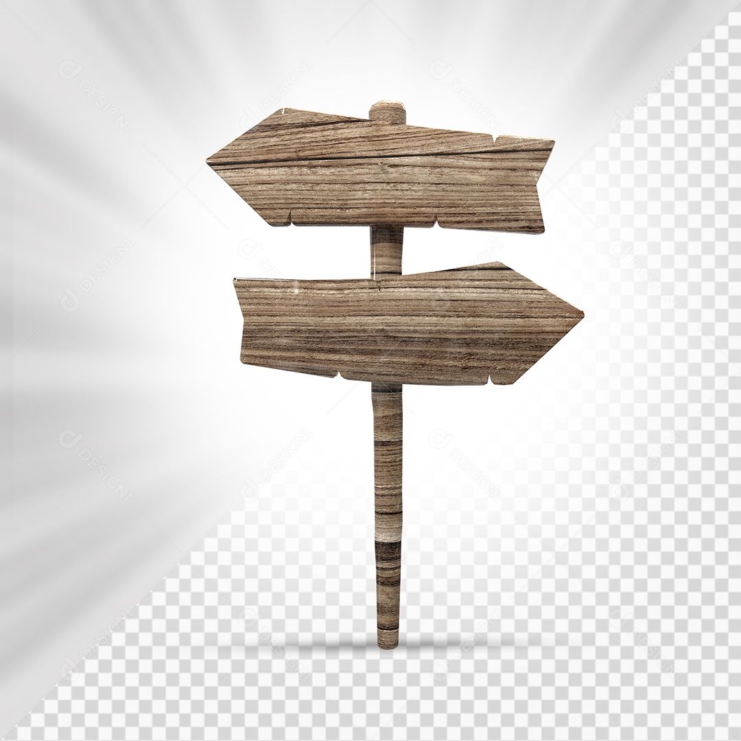 Placa de Madeira 3D Elemento Para Composição PSD
