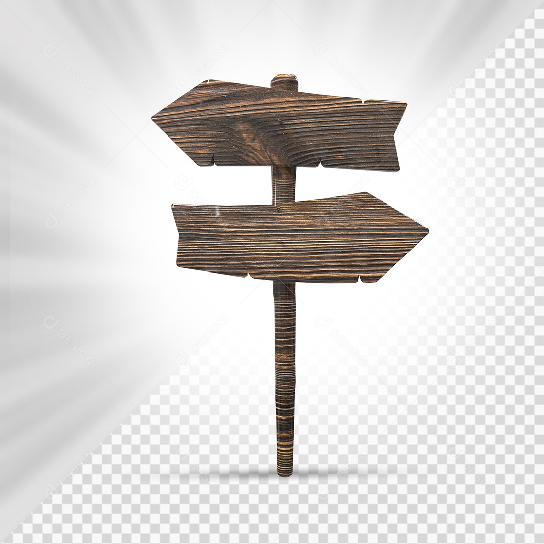 Placa de Madeira 3D Elemento Para Composição PSD