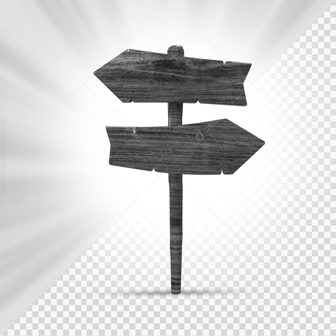 Placa de Madeira Escura 3D Elemento Para Composição PSD