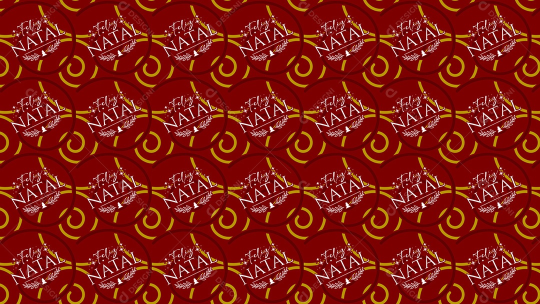 Pattern Geometric Patterns of Christmas Objects On Red Background Vector AI + PAT